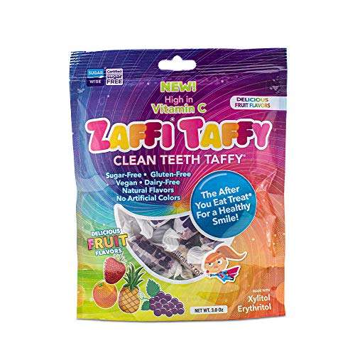 Zollipops Zaffi the Clean teeth Taffy,Natural fruit Variety 3 ounce - £1.65 @ Amazon