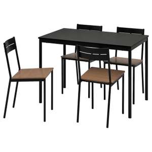 SANDSBERG Table and 4 chairs - £107 with IKEA Family price + 3 year guarantee (free click and collect) @ IKEA