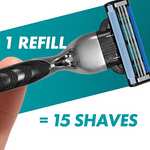 Gillette Mach3 Men's Razor + 12 Razor Blade Refills, 3 Blades for a Smooth Shave, Fits All Mach3 Handles £18.99 @ Amazon