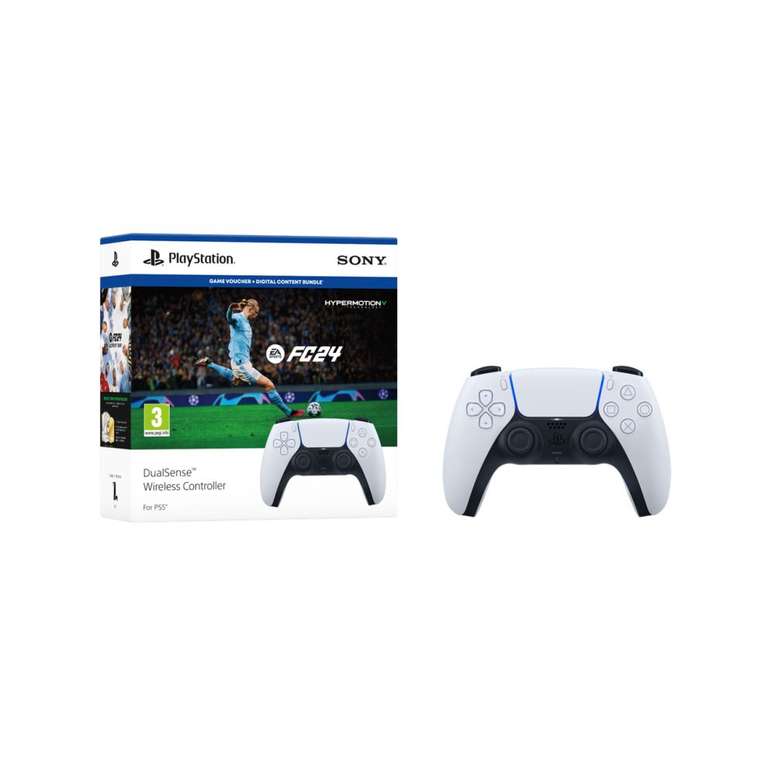 DualSense Wireless Controller White + EA SPORTS FC 24 Bundle via Rarewaves