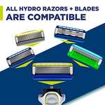 WILKINSON SWORD - Hydro 5 Skin Protection Sensitive Razor For Men | Hyderating Gel & Precision Trimmer | Pack of 4 Razor Blade Refills