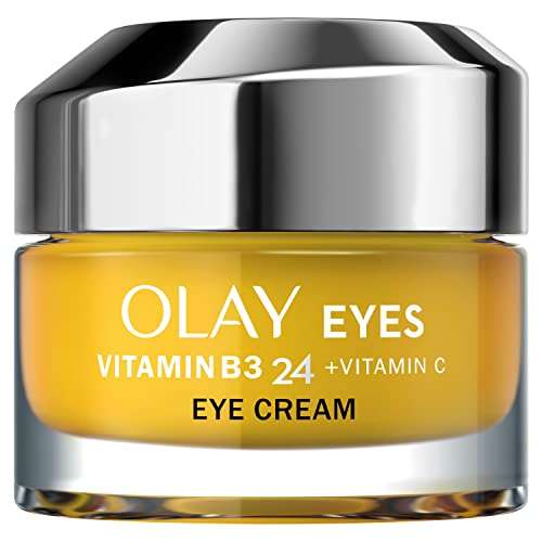 Olay Vitamin B3 24 + Vitamin C Eye Cream With Vitamin B3, Vitamin C & Peptides For Visibly Brighter Skin, 15ml £15.98 @ Amazon