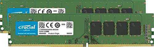 Crucial RAM 16GB Kit (2x8GB) DDR4 3200MHz CL22 Desktop Memory - £28.99 @ Amazon
