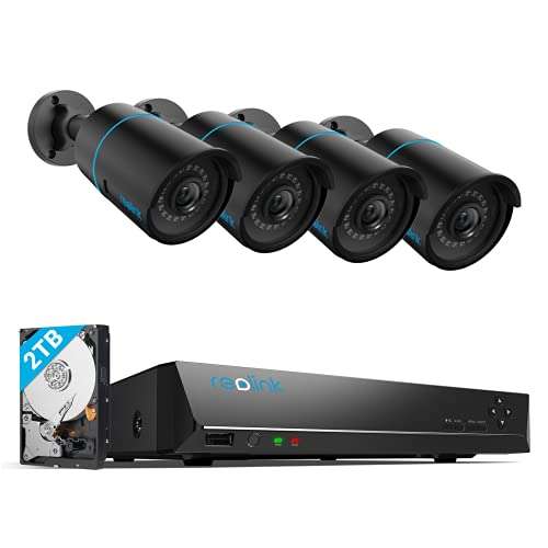 Reolink 5MP 8CH PoE CCTV Security Camera System with 2TB storage RLK8-510B4-A £335.99 with voucher @ Amazon / ReolinkEU