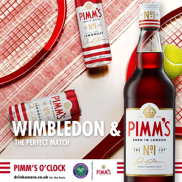 Pimm's The Original No.1 Cup Bottle 25% 1Litre W/Voucher