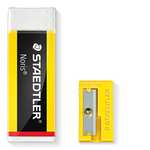 STAEDTLER 526 N-S1BK Noris Eraser & Single-Hole Sharpener (Pack of 2 Pieces)