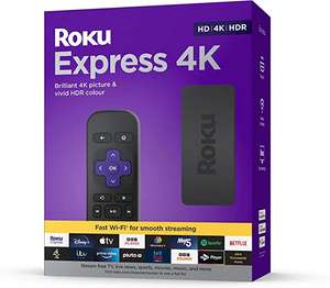 Roku Express 4K | HD/4K/HDR Streaming Media Player, Black - £18.99 (Prime Exclusive) @ Amazon