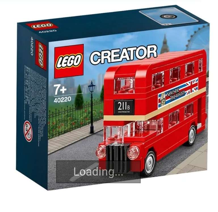 LEGO Creator London Bus V29 40220 with code - £2.99 local click and collect