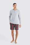 Men’s Long Sleeve Tee & Shorts Lounge Set (Sizes S-XL) - Extra 15% Off + Free Delivery W/Codes