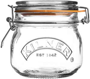 Kilner Clip Top Round Storage Jar 0.5L, Glass £3 @ Amazon