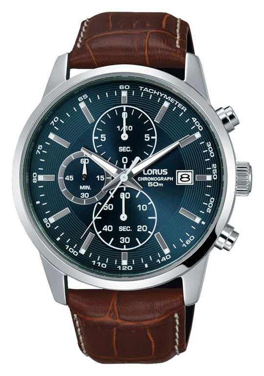 Lorus Men's Chronograph Brown Leather Strap Watch - £29.99 + Free Click & Collect - @ Argos