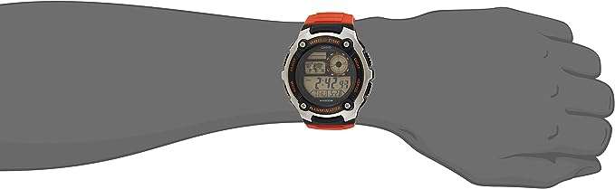 Casio Black Dial Orange Resin Strap Watch AE-2100W-4VEF - £18 with Newsletter Signup Code (Free C&C)