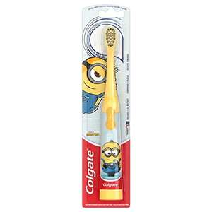 Colgate Minions Kids Extra Soft Battery Toothbrush 3+ Years (Assorted Color) And Barbie Extra Soft Battery Toothbrush