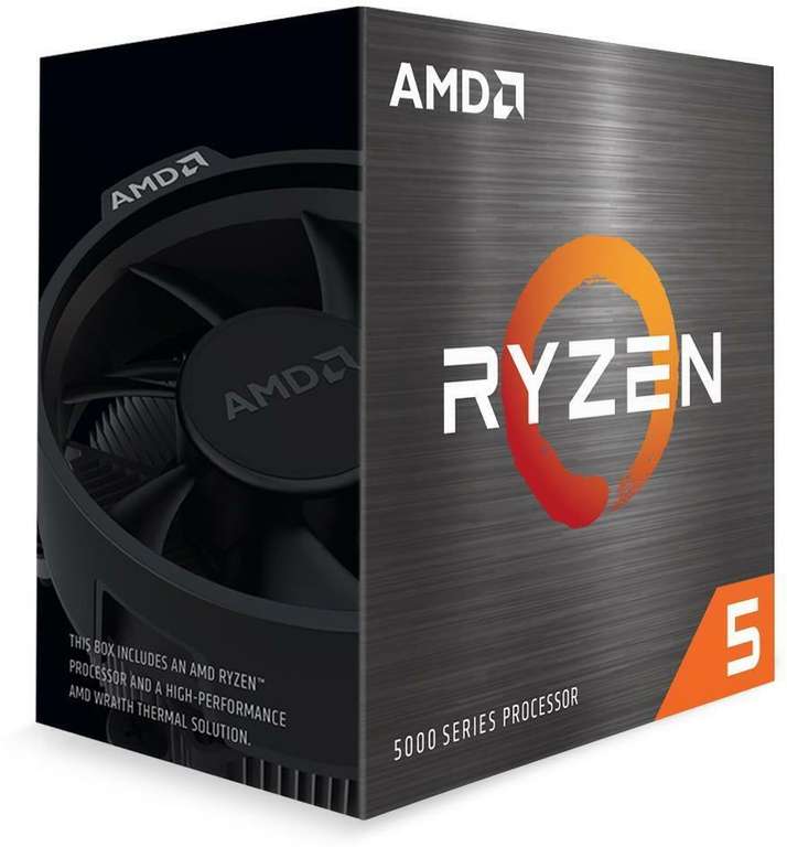 AMD Ryzen 5 5600 (Socket AM4) Processor with Wraith Stealth Cooler (UK Mainland) - box uk