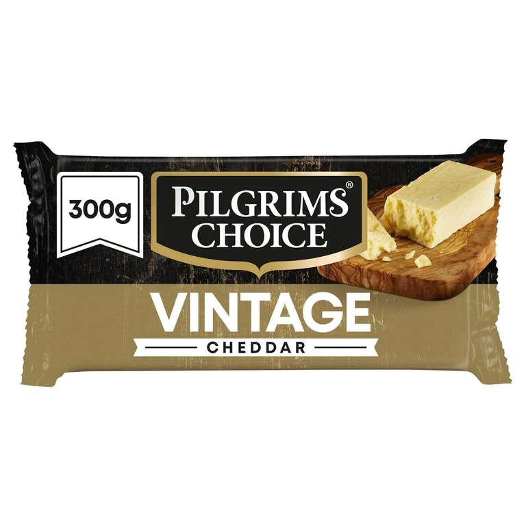 Pilgrims Choice Vintage Cheddar Cheese 300g Nectar Price