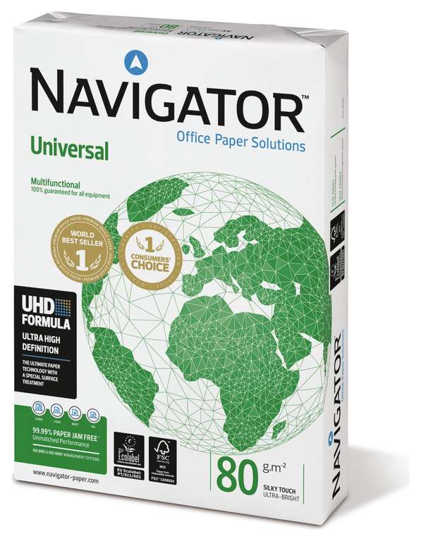 Navigator A4 Printer Paper 400 Sheets with Code £3.37 at Argos | hotukdeals