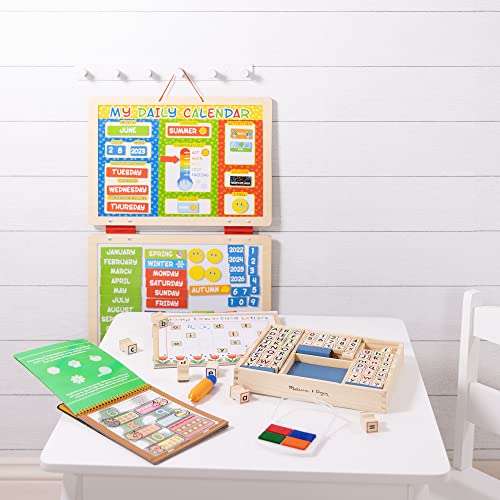 Melissa & Doug My First Wooden Daily Wooden Magnetic Calendar for Kids | Wooden Toys | Developmental Calendar Board £13.99 @ Amazon