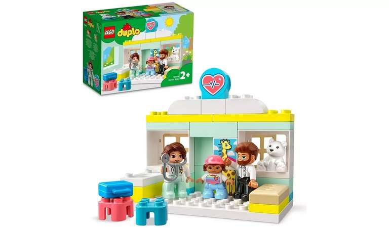 LEGO DUPLO Doctor Visit Toddler Toy Clinic Playset 10968 - £12 click and collect at Argos