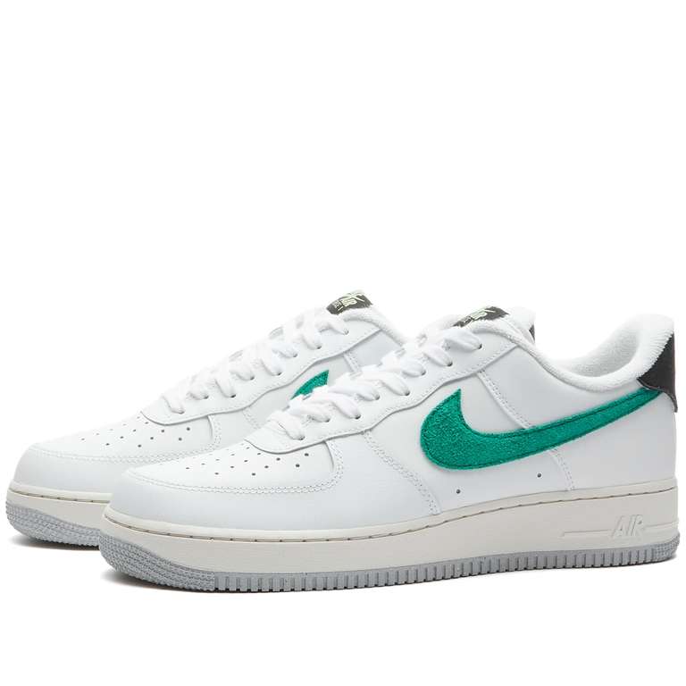 Nike Air Force 1 '07 Summit White & Malachite Trainers - £58.99 + £6.99 delivery @ End Clothing