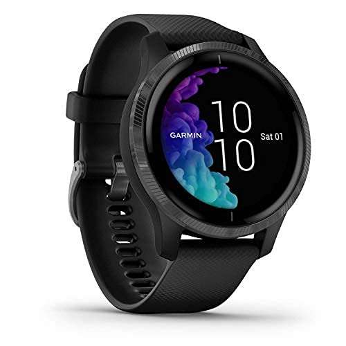 Garmin Venu, GPS Smartwatch with Bright Touchscreen Display, Black with Slate Hardware - £149.99 @ Amazon
