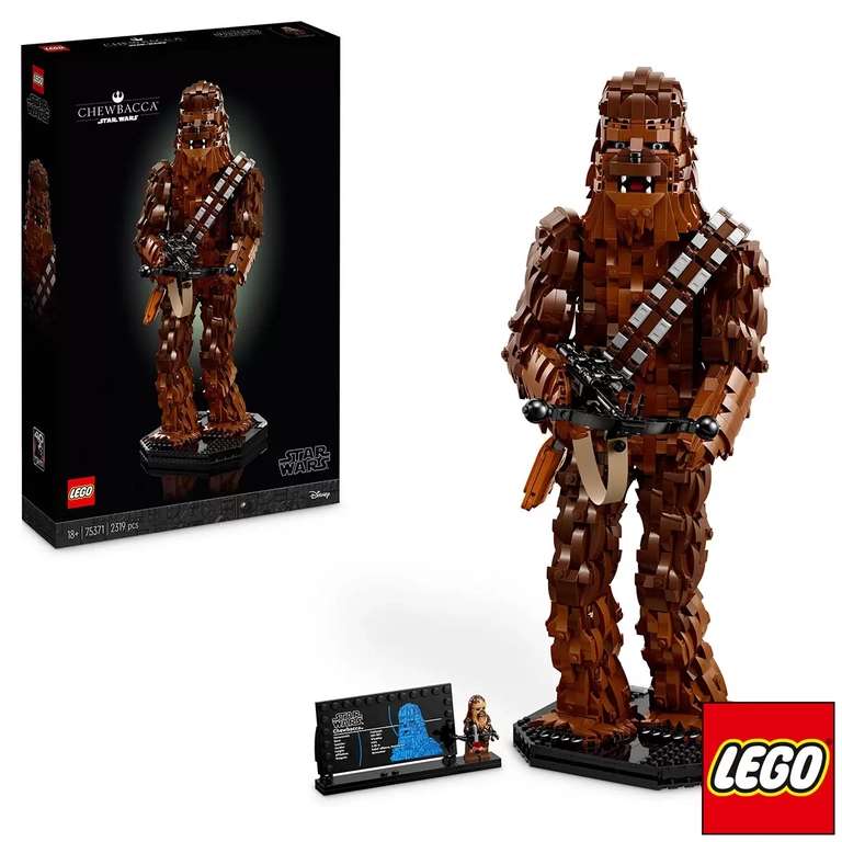 LEGO Technic 42159 Yamaha MT-10 SP £124.99 / Star Wars 75371 Chewbacca Figure £109.99