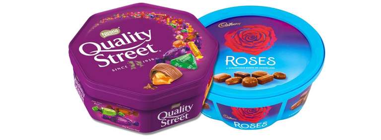Roses / Quality Street Chocolate Tubs 600g - £2.70 in-store @ Amazon Fresh