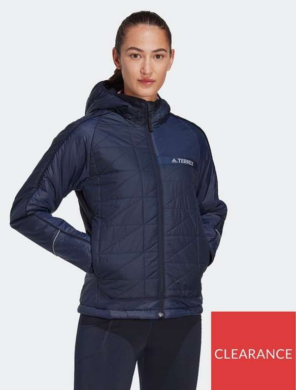 Women's Adidas Terrex Multi Synthetic Insulated Hooded Jacket Now £51.20 Free click & collect @ Very