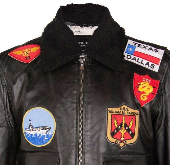 Top Gun A2 Leather Bomber Jacket, San Diego at £139.99 via Infinity ...