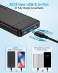 AsperX Portable Charger, PD 22.5W 15000mAh Power Bank Fast Charging, [Charge 3 Device at Once] USB C In & Out Battery Pack Phone Charger PB.