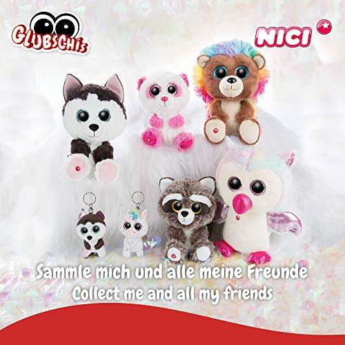 NICI 46622 GLUBSCHIS Cuddly Soft Toy Kiwi Soda 15cm, Grey