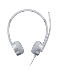 Lenovo 100 - Stereo Analog Headphones 3.5mm (Noise Isolation, 180 Degree Microphone, Designed for VOIP, Adjustable Band and Extendable Arm)