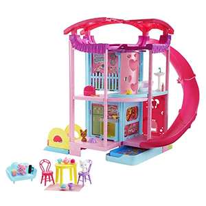 Barbie Doll House | Chelsea Playhouse with 2 Pets, Furniture and Accessories | Elevator, Pool, Slide, Ball Pit & More - Sold by Mytoyfactory