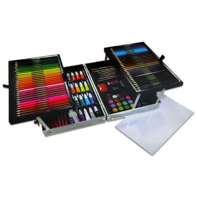 Crawford & Black 130 Piece Mixed Media Carry Case Set £25 delivered, using code @ The Works