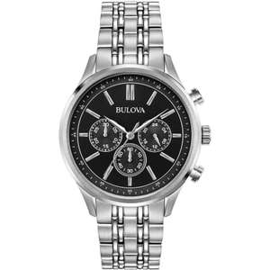 Mens Bulova Quartz Essentials Chronograph Stainless Steel Watch [96A211] / 3 Year Guarantee - £93.75 Delivered Using Code @ Watchshop