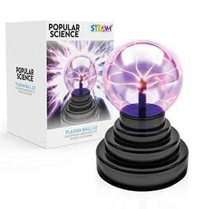 WOW! STUFF Popular Science Plasma ball 2.0 - STEM Educational Toy. Reacts to sound