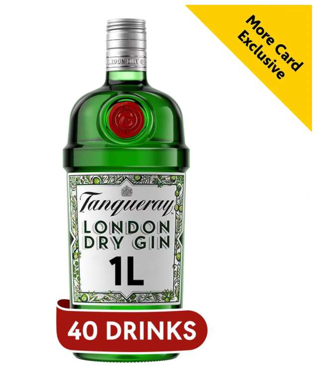 Tanqueray Gin 1L or Absolut Vodka 1L - With Morrisons more card