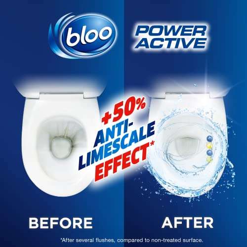 Bloo Power Active Toilet Rim Block Lemon, 2 x 50g £1.80 S&S