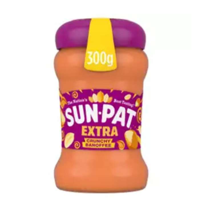 Sun-Pat Extra Crunchy Banoffee Flavour Peanut Butter 300g 29p @ Farmfoods Easterhouse