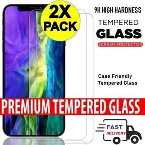 2x Tempered Glass Screen Protector for iPhone 14/14 Plus/13/12/11 Pro Max (Pack of 2) sold by gtec-92