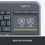 Logitech K400 Plus Wireless Touch TV Keyboard With Easy Media Control and Built-in Touchpad - £25.39 @ Amazon