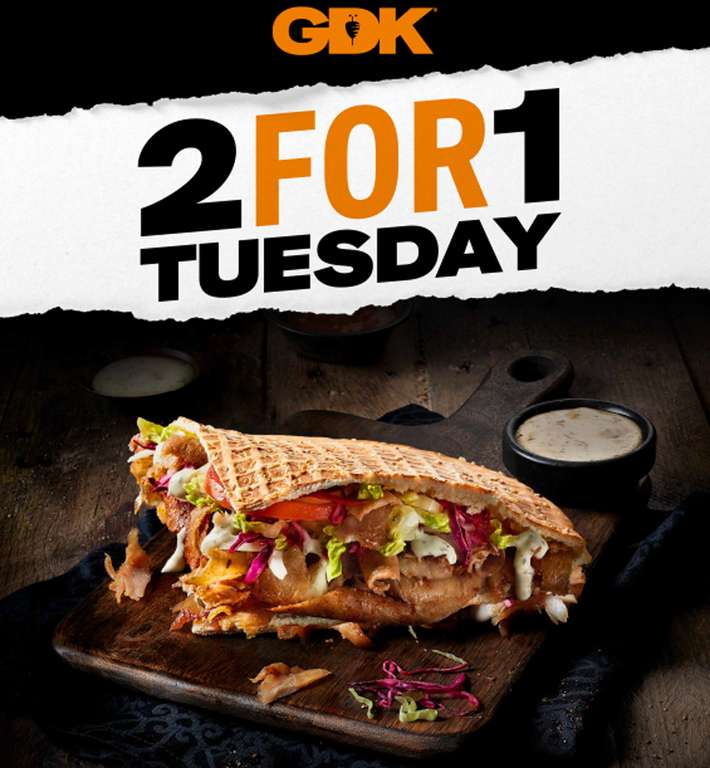 Buy One Get One Free on Doner Kebabs and Other Mains on Tuesdays @ German Doner Kebab