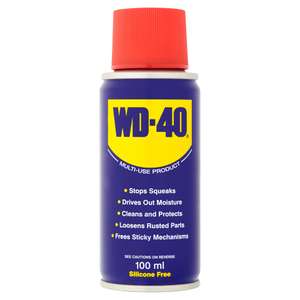 WD-40 Multi-Use Product Original Spray Can, 100ml - Handy Can for Home and Toolbox