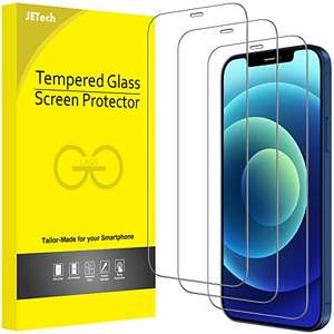 JETech Full Coverage Screen Protector for iPhone 12/12 Pro for £2.54 with voucher Sold by JETech UK and Fulfilled by Amazon