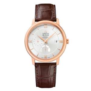 OMEGA De Ville Prestige 18ct Sedna Gold Automatic Chronometer Men's Watch - £8,240 @ Beaver Brooks