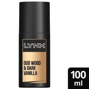 Lynx Signature Daily Fragrance Spray for men, Oud Wood & Dark Vanilla 100ml £4 with Nectar Card £6 without