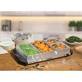 Daewoo SDA1404GE 3-Tray Buffet Server & Hot Plate - Stainless Steel £22.99 + Free Collection / £4.95 delivery (UK Mainland) @ Robert Dyas