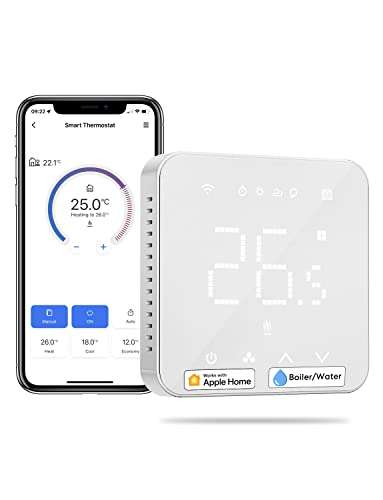 Meross Smart Thermostat for Combi Boilers and Underfloor Water Heating £41.22 with voucher @ Amazon