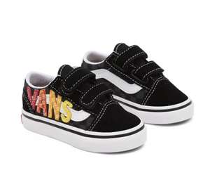 Toddler Flame Logo Repeat Old Skool Velcro Shoes (1-4 Years) - £17.50 + £5 delivery @ Vans
