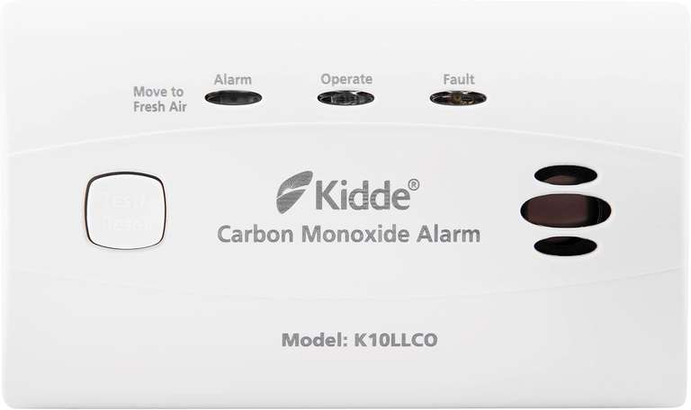 Kidde Carbon Monoxide Alarm with 10 Year Sealed Battery, min order x2 £16.98 Each