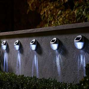 Homebase Edit Solar Fence Lights - 6 Pack - Free Collection (Limited Stores)
